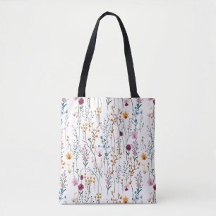 Tote Bag Motif de fleur sauvage d'été
