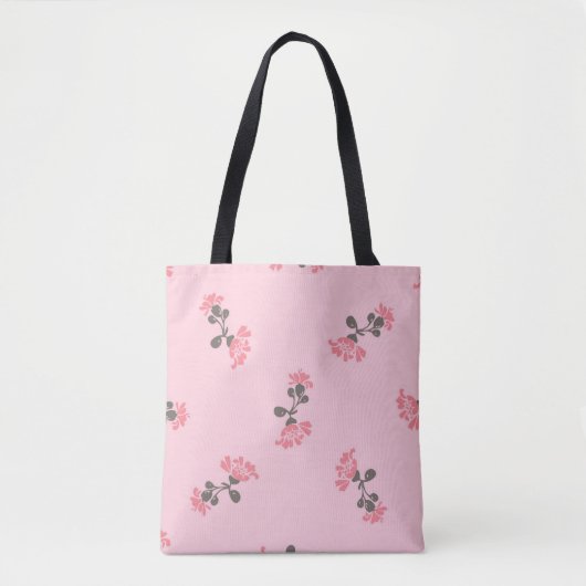 Tote Bag Motif de fleurs (Devant)