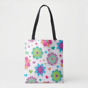 Tote Bag Motif de fleurs