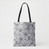Tote Bag Motif de fleurs à main (Devant)