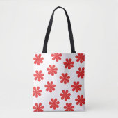 Tote Bag Motif de fleurs abstraite (Devant)