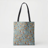 Tote Bag Motif de fleurs de Boho rétro (Devant)