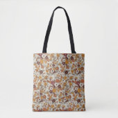 Tote Bag Motif de fleurs de Boho rétro (Devant)