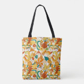 Tote Bag Motif de fleurs de champignons Super rétro (Dos)