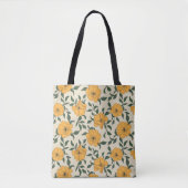 Tote Bag Motif de fleurs de crapaud orange (Devant)