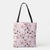 Tote Bag Motif de fleurs de fleurs de cerisier (Dos)