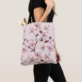 Tote Bag Motif de fleurs de fleurs de cerisier (De près)