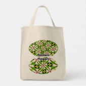 Tote Bag Motif de fleurs esthétiques (Dos)