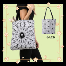 Motif de fleurs noir et blanc