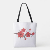 Tote Bag Motif de fleurs rouges cerises ! (Dos)