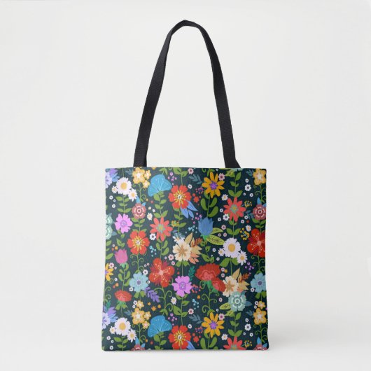 Tote Bag Motif de fleurs sans soudure Ditsy-13554 (Devant)