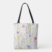 Tote Bag Motif de fleurs sauvages (Dos)
