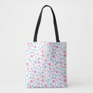 Tote Bag Motif de flocon de neige pour les fêtes de Noël