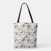 Tote Bag Motif de floraison de Succulents (Dos)