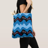 Tote Bag Motif de flute rose (De près)