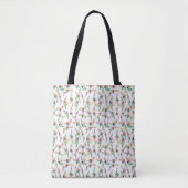 Tote Bag Motif de fond floral (Devant)