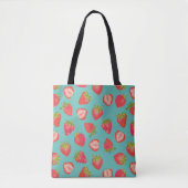 Tote Bag Motif de fraise (Devant)