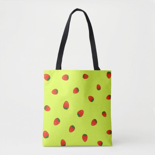Tote Bag Motif de fraises (Devant)