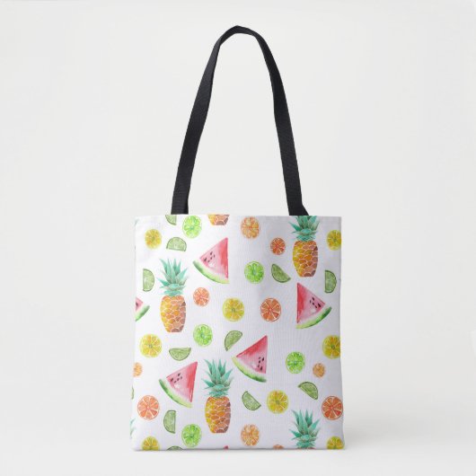 Tote Bag Motif de fruit glacé d'aquarelle (Devant)