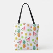 Tote Bag Motif de fruit glacé d'aquarelle (Dos)
