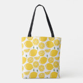 Tote Bag Motif de fruits de citron jaune (Dos)