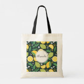 Tote Bag Motif de Fruits de citron jaune et de citron vert (Dos)