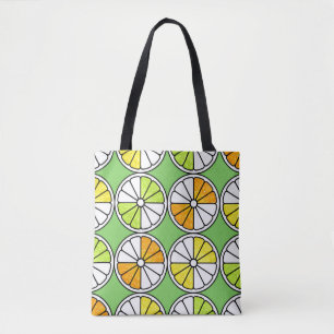 Tote Bag Motif de fruits sans couture. Illustration peinte.