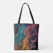 Tote Bag Motif de fumée couleur artistique (Dos)