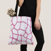 Tote Bag Motif de girafe rose (De près)