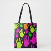 Tote Bag Motif de graffiti néon (Devant)