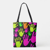 Tote Bag Motif de graffiti néon (Dos)