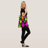 Tote Bag Motif de graffiti néon (Sur le modèle)