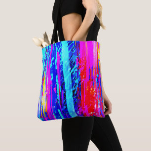 Tote Bag Motif de gravure de couleur