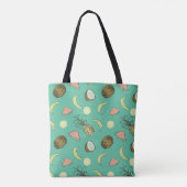 Tote Bag Motif de griffonnage de fruit tropical (Dos)