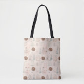 Tote Bag Motif de hérisson de bois mignon (Devant)