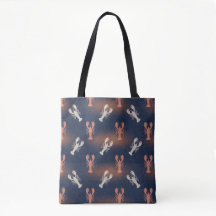 Motif de homard côtier – Été fruits de mer nautiqu