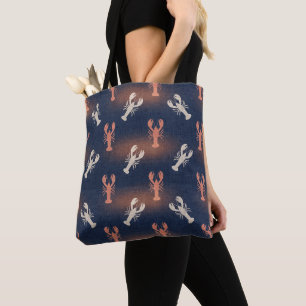 Tote Bag Motif de homard côtier – Été fruits de mer nautiqu