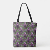 Tote Bag Motif de la nature des fleurs de tulipe violet (Dos)
