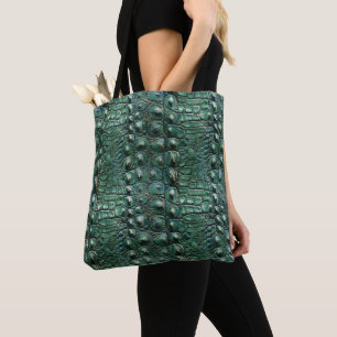 Tote Bag Motif de la peau de crocodile