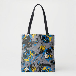 Tote Bag Motif de lancer à fond Batman