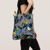 Tote Bag Motif de lancer à fond Batman (De près)