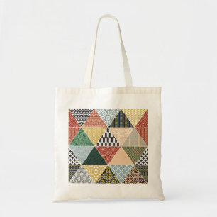 Tote Bag Motif de l'écorce de couleur ethnique tribale