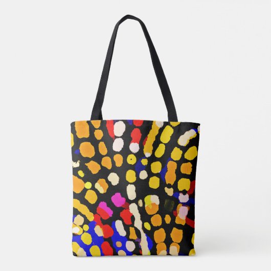 Tote Bag Motif de lecture couleur expressif (Dos)