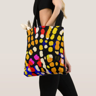 Tote Bag Motif de lecture couleur expressif