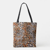 Tote Bag Motif de léopard, dessin à la main (Dos)