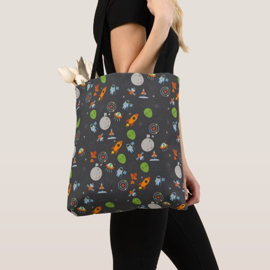 Tote Bag Motif de l'espace (De près)