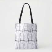 Tote Bag Motif de ligne (Devant)