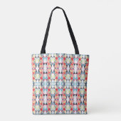 Tote Bag Motif de ligne tribale géométrique Abstrait (Dos)