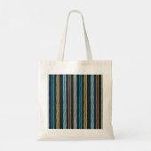 Tote Bag Motif de lignes verticales abstraites (Dos)