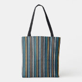 Tote Bag Motif de lignes verticales abstraites (Dos)
